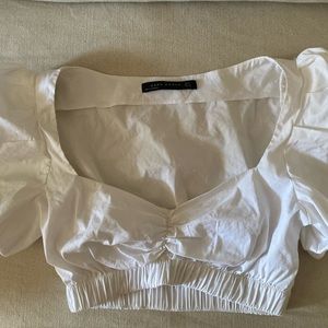 White Crop top
